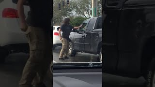 Stoplight Altercation with Pepper Spray  ViralHog [upl. by Lottie]