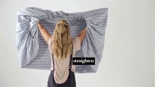 How To Fold A Fitted Sheet  Linen House [upl. by Liuqa]