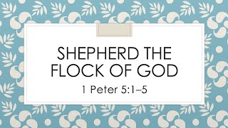 090824 Sermon  Shepherd the Flock of God [upl. by Keel447]