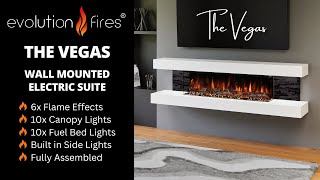 The Vegas Wall Mounted Electric Fireplace [upl. by Simon]