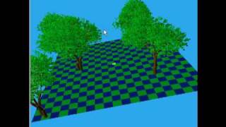 Java 3D Simulation of Trees Growing and Sprouting Leaves [upl. by Notelrac994]