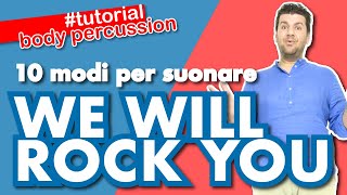 WE WILL ROCK YOU QUEEN BODY PERCUSSION GIOCO RITMICO SCUOLA PRIMARIA [upl. by Demp]