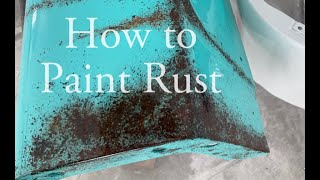 how to paint faux patina to look like rust [upl. by Bryon831]