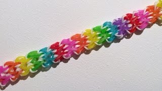 Rainbow Loom Nederlands Milano armband original design [upl. by Cindelyn]