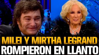 MILEI Y MIRTHA LEGRAND ROMPIERON EN LLANTO [upl. by O'Connell546]