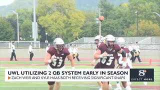 UWL football continues to see success with 2 QB system [upl. by Aibos103]