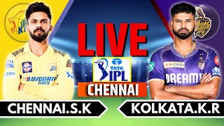 IPL 2024 Live CSK vs KKR Live Match  IPL Live Score amp Commentary  Chennai vs Kolkata Live Match [upl. by Maurreen]