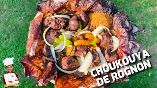 CHOUKOUYA DE ROGNON DE BOEUF AVEC SON KANKANKAN  BEEF KIDNEY SUYA [upl. by Alleunamme]