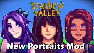 New Portraits Mod  Stardew Valley [upl. by Hebrew]