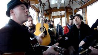 Nathen Maxwell  Long Way Down HD live  acoustic in a tram [upl. by Amleht]