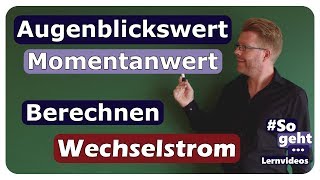 Augenblickswert  Momentanwert  Wechselstrom  Wechselspannung  einfach und anschaulich erklärt [upl. by Anaugahs]