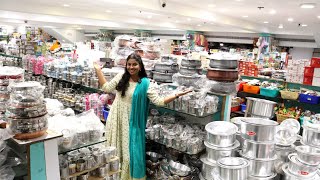 Pondy Bazaar Saravana Stores PathirakadaiKitchenware UtensilsMutpotBrass ItemsPlastic containers [upl. by Erie]