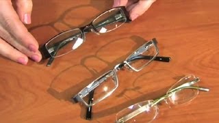 Rimless Eyeglasses Styles  Eyeglasses Basics [upl. by Denison]