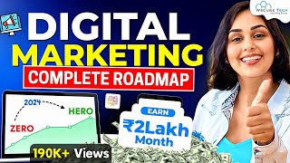 Digital Marketing Roadmap 2024 FASTEST Way to Learn Digital Marketing amp Get Job Full Guide [upl. by Nodlew]