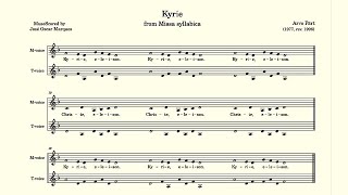 Arvo Pärt Kyrie from Missa syllabica [upl. by Earesed]