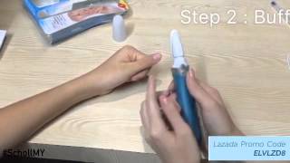 Review Scholl Velvet Smooth Nail Care System by Elvina [upl. by Leicester517]