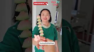 Ăn xiên giòn từ vỏ dưa hấu siêu ngon shorts shortvideo candy [upl. by Ittak]