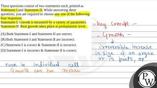 These questions consist of two statements each printed as StatementI and StatementII While a [upl. by Feirahs]