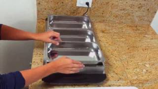 This food warming tray is extremely easy to assemble and use [upl. by Elimay481]