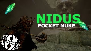 Warframe NIDUS BUILD  NUKE PORTÁTIL COM THARROS STRIKE [upl. by Tiana]