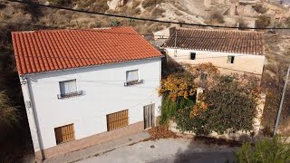 TWO detached homes for sale for 69000 Euros 1000sqm plot Baza Granada Spain Rusticom ref V2781 [upl. by Einnaj]