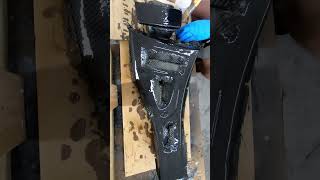 Skinning Carbon Fiber epoxy fibredecarbone carbonfiber carbon recouvrement prepreg diy howto [upl. by Divine]