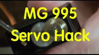 How to hack the TowerPro MG995 Servo for continuous rotation [upl. by Gainer]