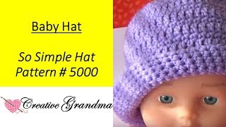 5000 So Simple Baby Hat  Free Pattern at end of video 5000 Purple Baby Hats Needed [upl. by Saenihp459]