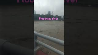 floodway river keep safe everyone 🌧️🚴 [upl. by Jorrie]