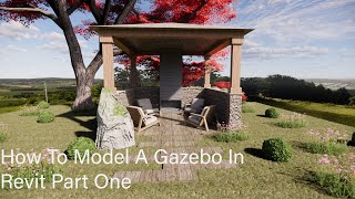 HOW TO MODEL A GAZEBO IN REVIT AND ENSCAPE 30 PART ONE [upl. by Wheelwright293]