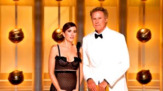 Will Ferrell amp Kristen Wiig Present Male Actor – Motion Picture MusicalComedy I 81st Golden Globes [upl. by Henni93]