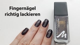 How to Fingernägel richtig lackieren mit Nagellack  seni Nageldesign [upl. by Hakaber]