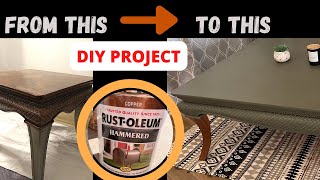 RUSTOLEUM HAMMERED IN THE COLOR COPPER WITH DIXIE BELLES JUNIPER CHALK PAINT  DIY PROJECT [upl. by Ttenneb]