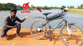 Making Electric Cycle At Home 25 Km Range இனி பெட்ரோல் தேவை இல்லை MrVillage Vaathi [upl. by Oakman276]