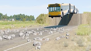 Mobil vs Unfinished Road 14  BeamNG Drive [upl. by Carrillo]