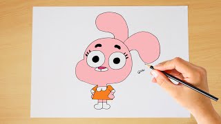 Anais Watterson Drawing  How to draw Anais Watterson Step by step  The Amazing world of gumball [upl. by Natalia857]