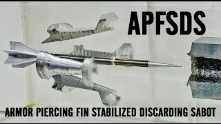 APFSDS long rod penetrator animation and slow motion impacts [upl. by Ylrebmit598]