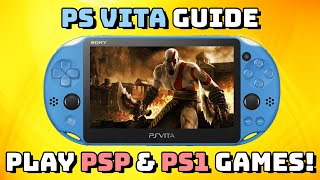 Guide PSP and PS1 games on the PS Vita Adrenaline [upl. by Artemus497]