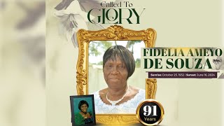 Burial Mass for the late Fidelia Ameyo De Souza [upl. by Brennan]