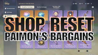 Genshin Impact SHOP RESET PAIMONS BARGAINS for January 2021 [upl. by Nosemaj]