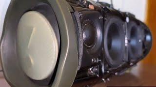 JBL Xtreme 2 PL EXTREME Bass Test  Low Frequency Mode 100 AC Mode  Bottoming Out And Warping [upl. by Aliel770]