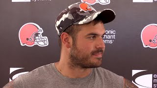 Jack Conklin on his return from knee injury Browns training camp [upl. by Herries]