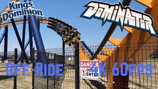 Dominator OffRide 4K 60fps  Kings Dominion [upl. by Naicul]