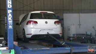 MotoIQ Project MKVI VW Golf TDI  Testing the Full Rawtek Exhaust and Malone Tune [upl. by Shelli]