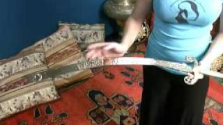 Review Moroccan Scimitar Belly Dance Sword [upl. by Millard472]