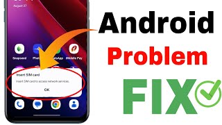 Insert sim card to access network services  How to fix insert sim card to access network services [upl. by Anertal]