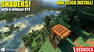 How To Install SHADERS on Minecraft Bedrock Windows Edition [upl. by Allianora]