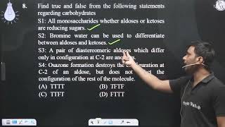 Find true and false from the following statements regarding carbohydrates S1 All monosaccharide [upl. by Caterina412]