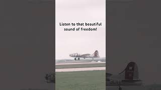 Collings Foundation B17 Flying Fortress takeoff Cedar Rapids Iowa 2019 [upl. by Eener]