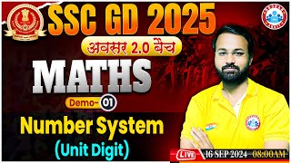 SSC GD Math Classes 2025  Number System SSC GD  SSC GD अवसर 20 बैच Demo 01  Maths By Deepak Sir [upl. by Burrows40]